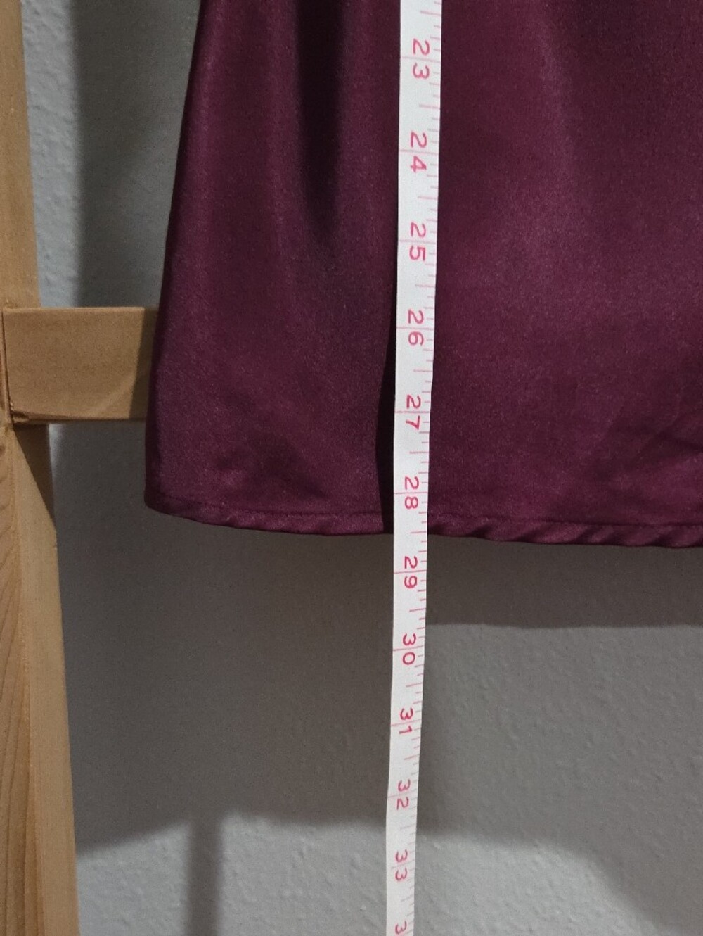 Calvin Klein Burgundy Satin Draped Neck Camisole - Picture 3 of 4